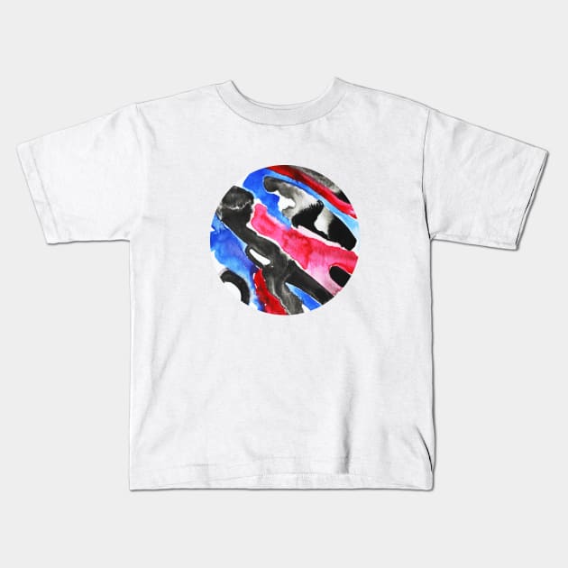 Watercolour Planet Kids T-Shirt by SvetaCreative